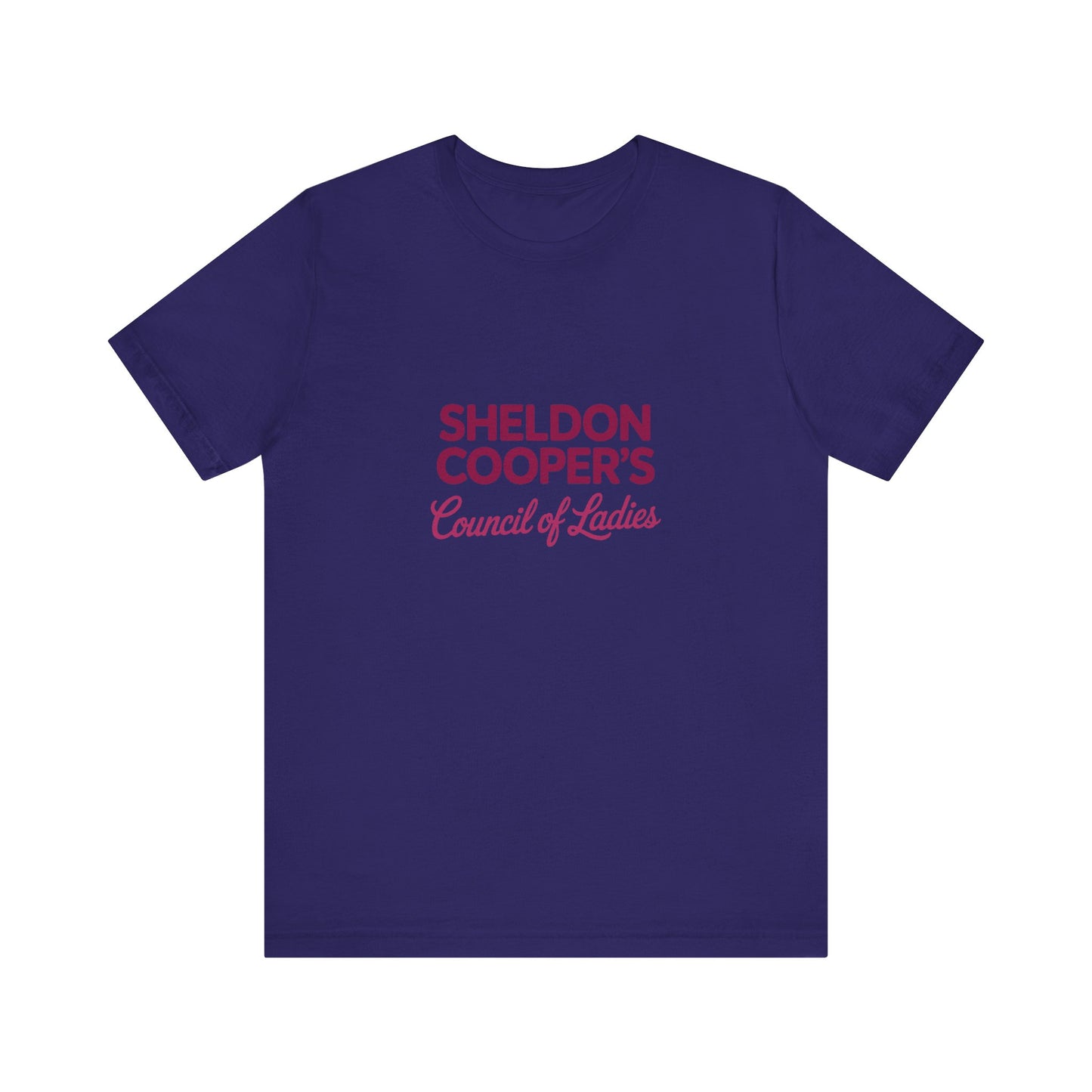 Sheldon Cooper’s Council of Ladies — TBBT Retro Tee (Dark)