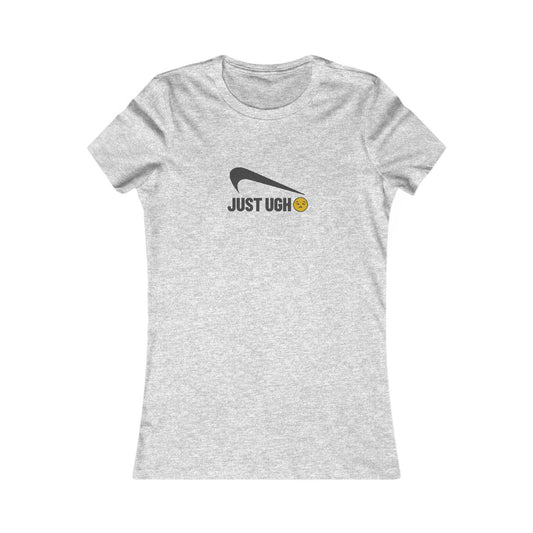 Just Ugh 😒 Athletic Parody — Retro Workout Women's Tee (Light)
