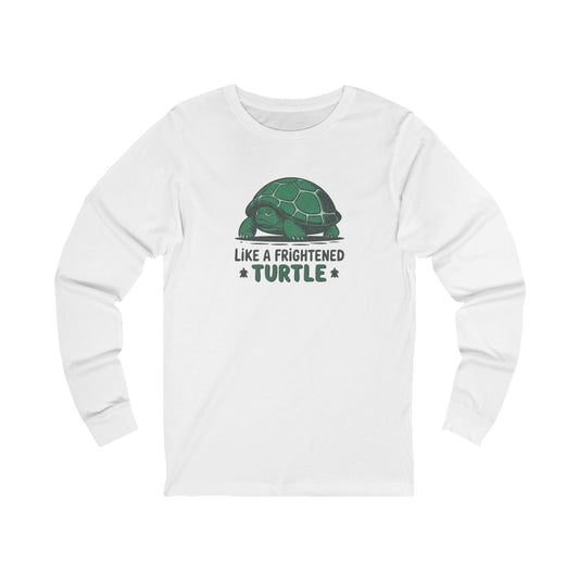 Like a Frightened Turtle — George Costanza Shrinkage Long Sleeve (Light)
