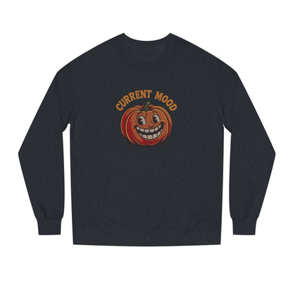 Current Mood (Toothy Jack) — Retro Halloween Sweatshirt (Dark)