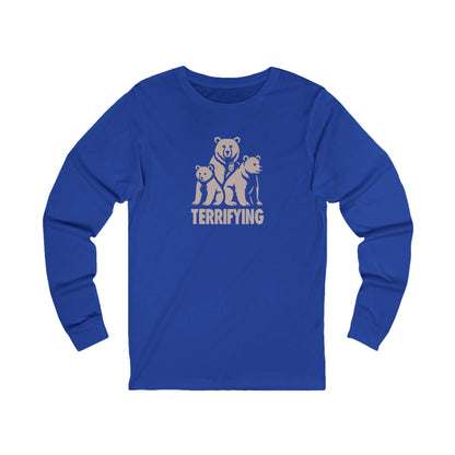 Bears Are Terrifying — Retro Silhouette Long Sleeve (Dark)