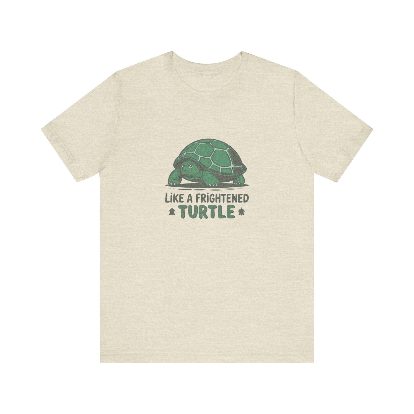 Like a Frightened Turtle — George Costanza Shrinkage Retro Tee (Light)