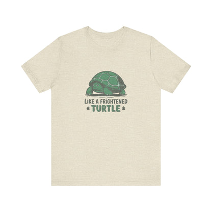 Like a Frightened Turtle — George Costanza Shrinkage Retro Tee (Light)