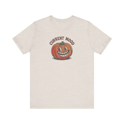 Current Mood (Toothy Jack) — Retro Halloween Tee (Light)