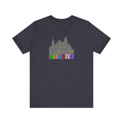Welcome to Hill House (Off Route 41) — Clue Retro Tee (Dark)