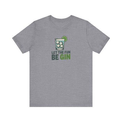 Party Starter: Let the Fun Be Gin – Cocktail Retro Tee (Light)