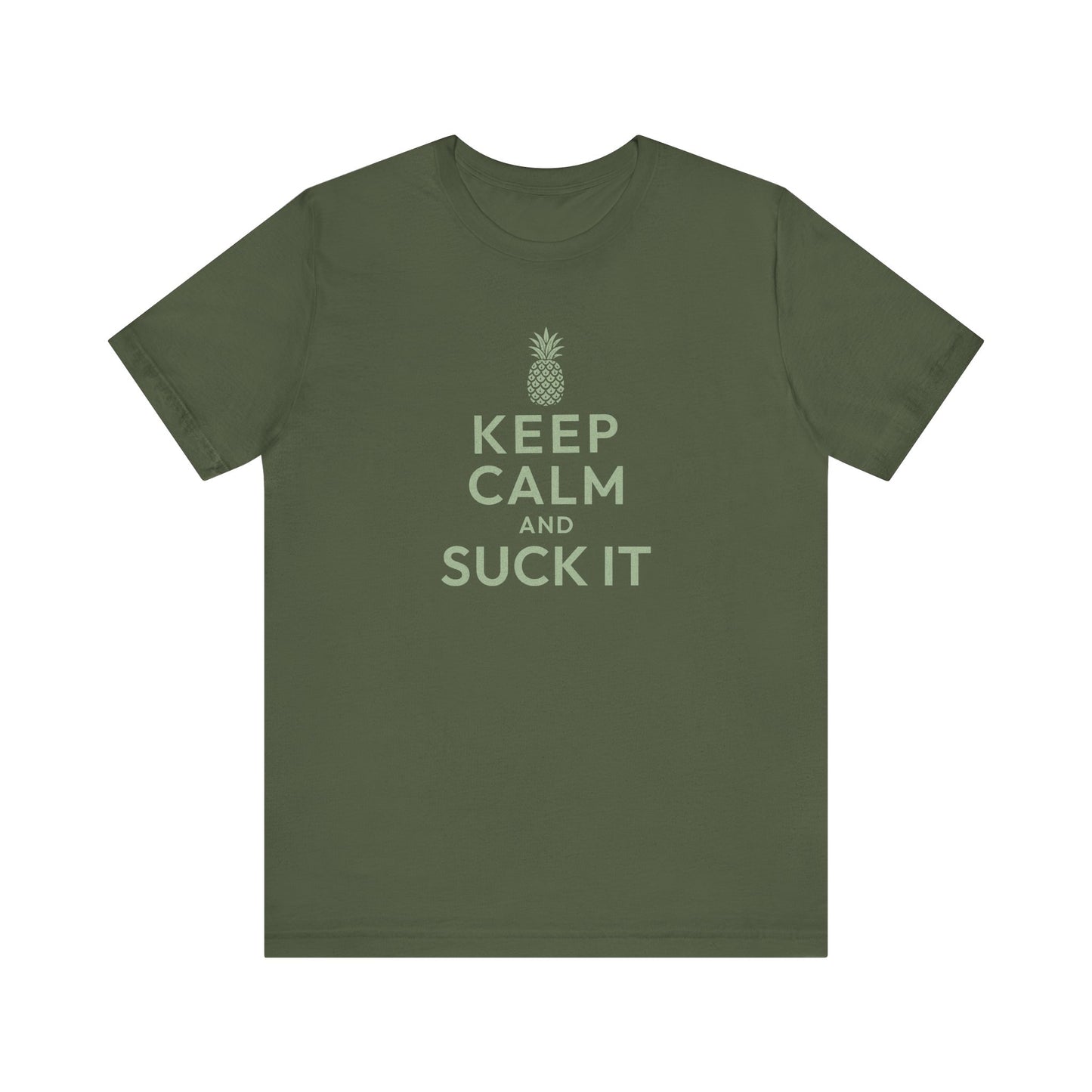 Keep Calm and Suck It — Psych Retro Tee (Dark)
