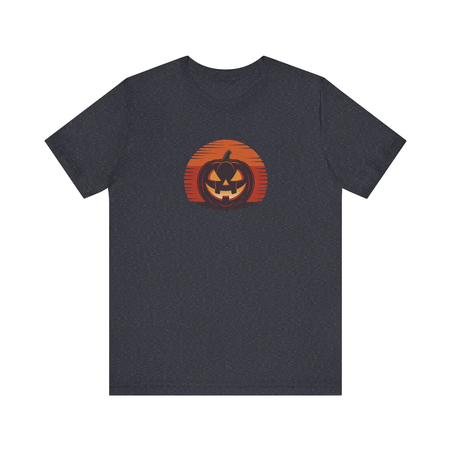 Retro Jack: Sliced Sunset — Halloween Sunset Tee (Dark)