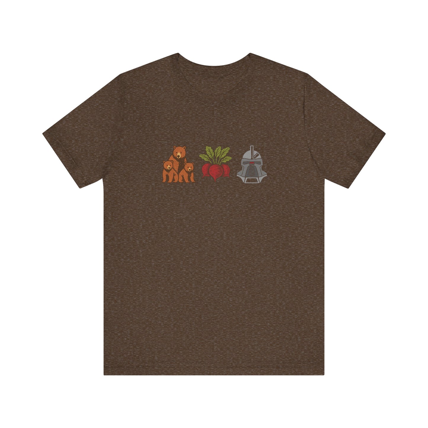 Bears, Beets, Battlestar (Icons) — Retro Tee (Dark)