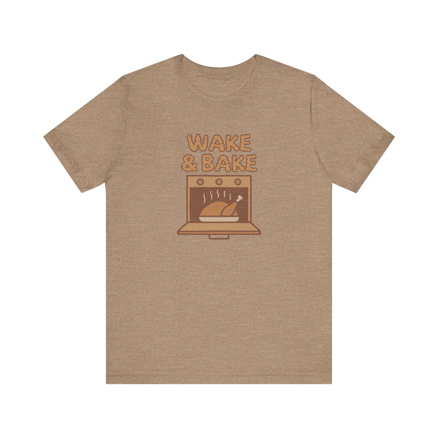 Wake & Bake — Retro Thanksgiving Turkey Tee (Light)
