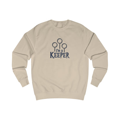 I’m a Keeper — Harry Potter Quidditch Retro Sweatshirt (Light)