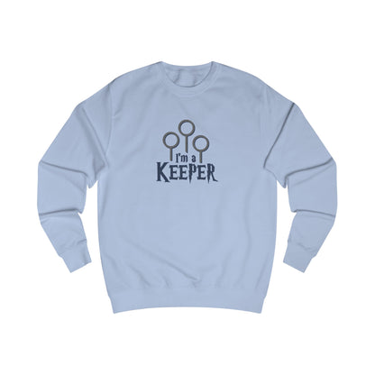 I’m a Keeper — Harry Potter Quidditch Retro Sweatshirt (Light)