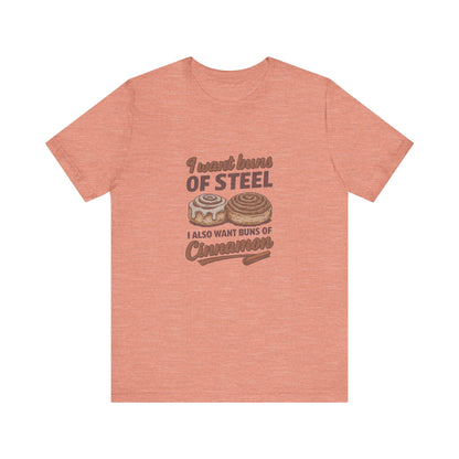 Buns of Steel (and Cinnamon) — Workout Retro Tee (Light)