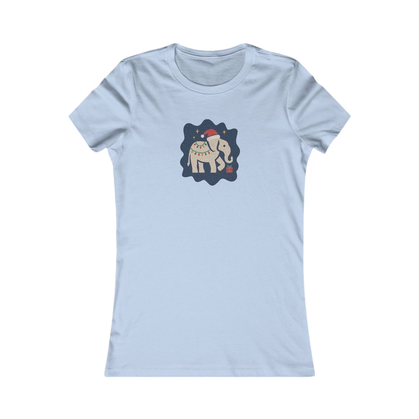 White Elephant Season — Retro Christmas Women's Tee (Light)