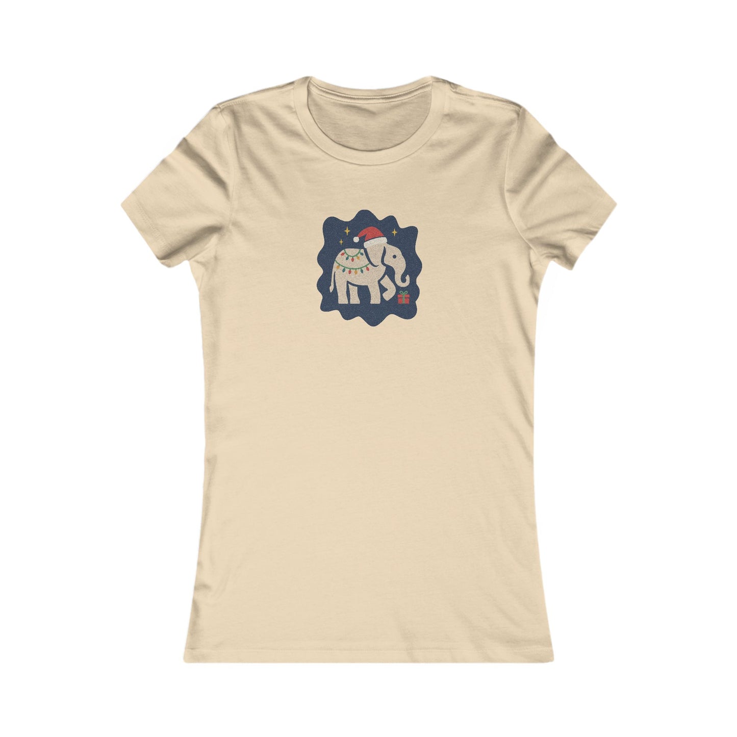 White Elephant Season — Retro Christmas Women's Tee (Light)