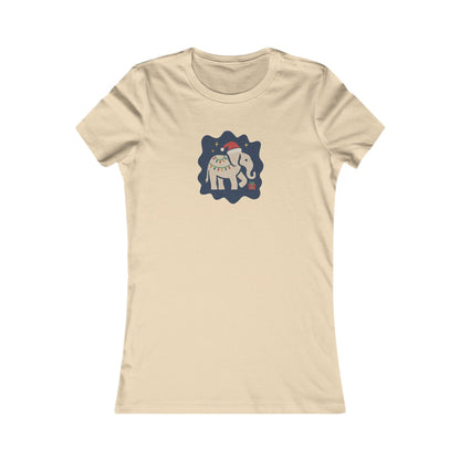 White Elephant Season — Retro Christmas Women's Tee (Light)