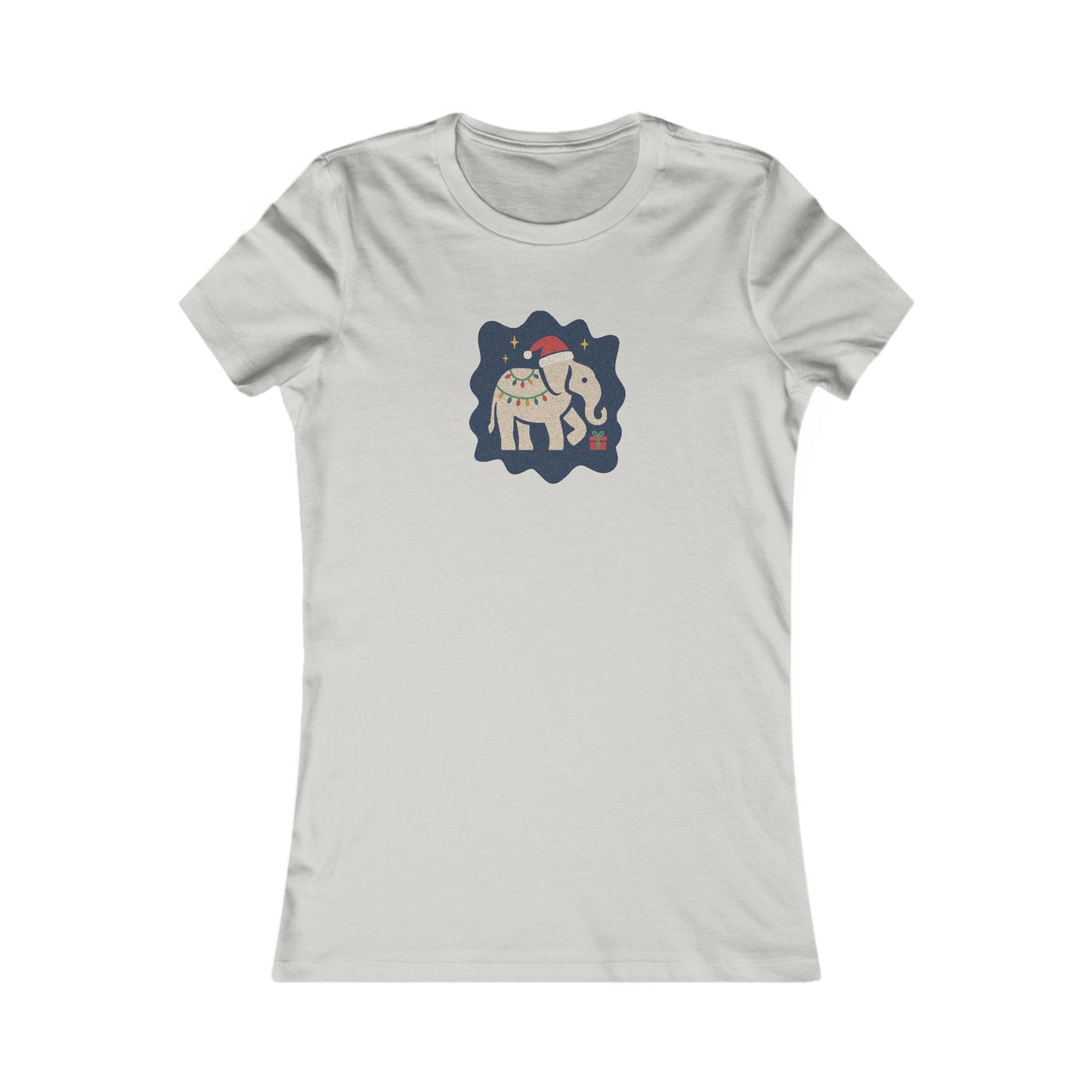 White Elephant Season — Retro Christmas Women's Tee (Light)