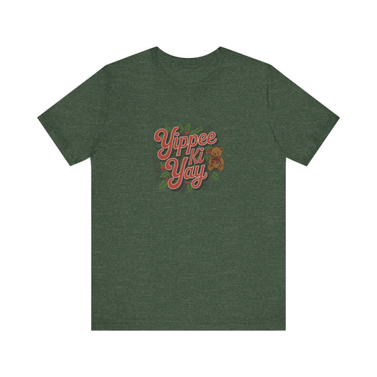 Yippee Ki Yay — Die Hard Retro Christmas Tee (Dark)