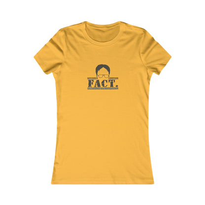 Dwight Schrute FACT. — The Office-Inspired Women's Tee (Light)