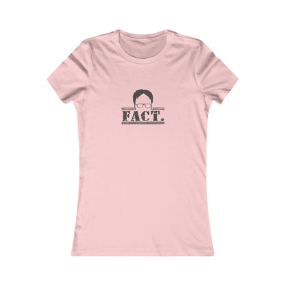 Dwight Schrute FACT. — The Office-Inspired Women's Tee (Light)