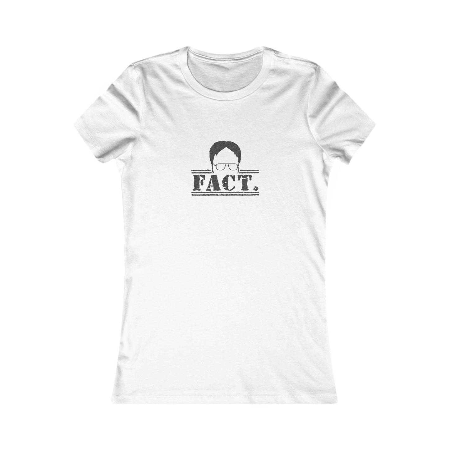 Dwight Schrute FACT. — The Office-Inspired Women's Tee (Light)