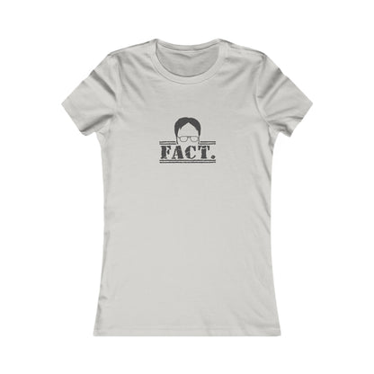 Dwight Schrute FACT. — The Office-Inspired Women's Tee (Light)