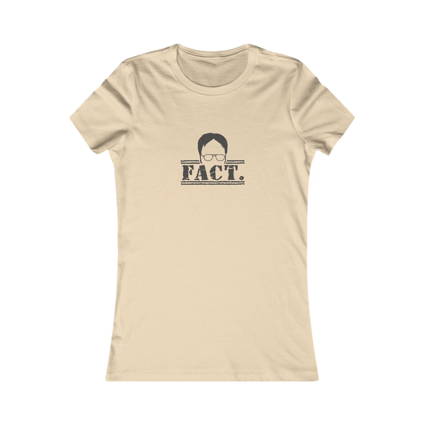 Dwight Schrute FACT. — The Office-Inspired Women's Tee (Light)