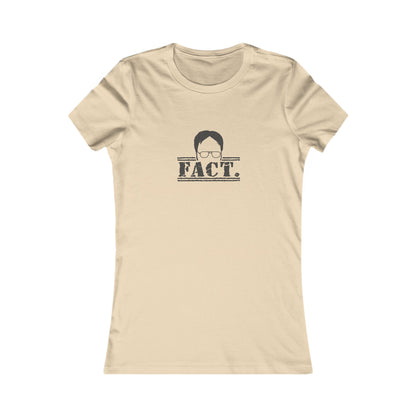 Dwight Schrute FACT. — The Office-Inspired Women's Tee (Light)