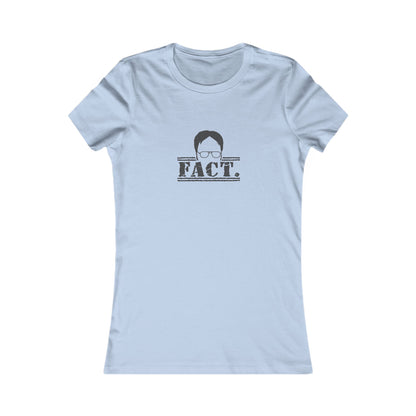 Dwight Schrute FACT. — The Office-Inspired Women's Tee (Light)