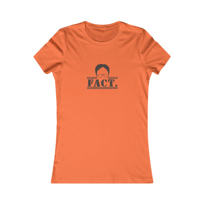 Dwight Schrute FACT. — The Office-Inspired Women's Tee (Light)