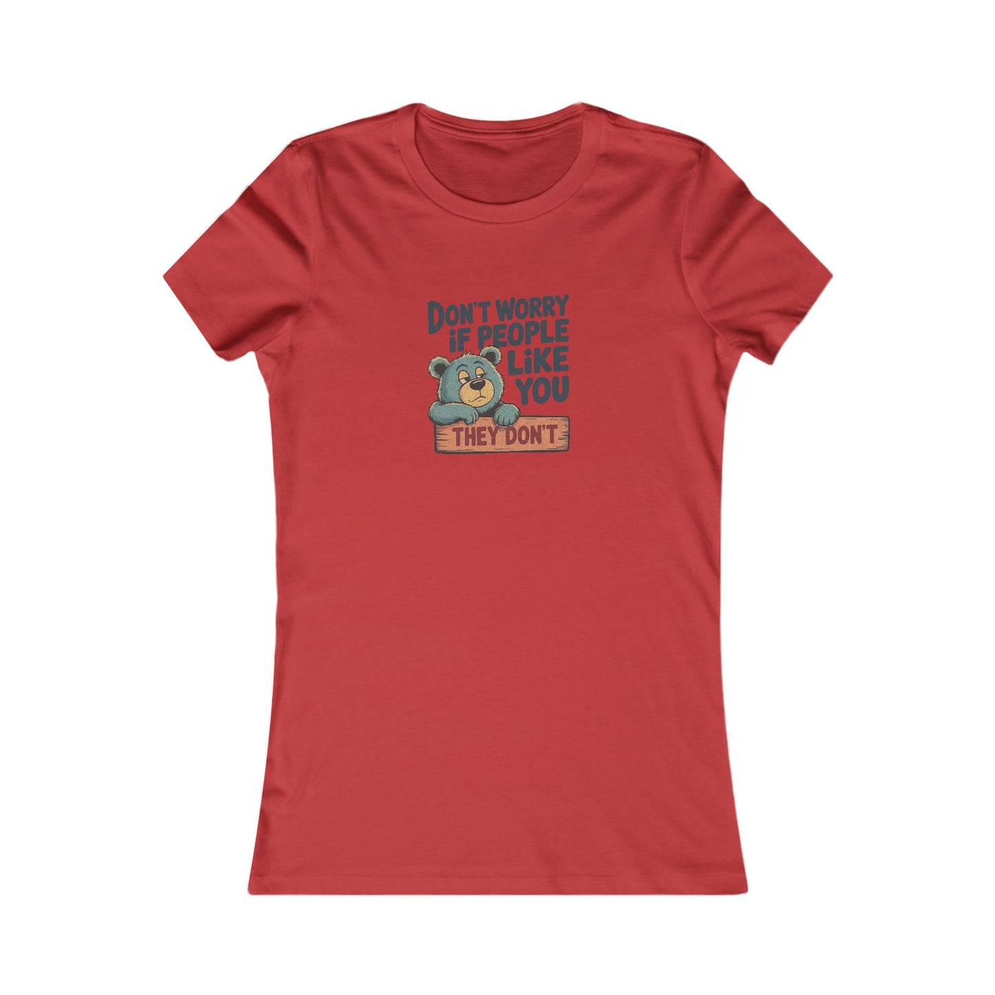 Don't Worry If People Like You (They Don't) — Retro Women's Tee (Light)