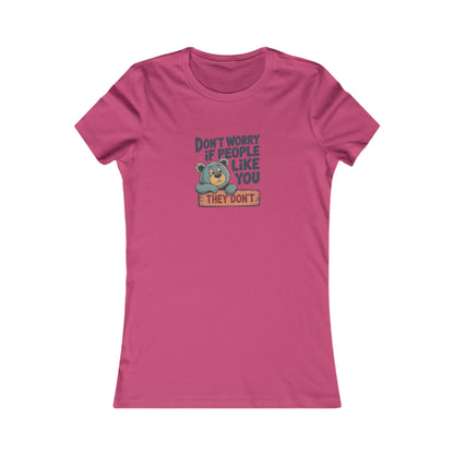 Don't Worry If People Like You (They Don't) — Retro Women's Tee (Light)