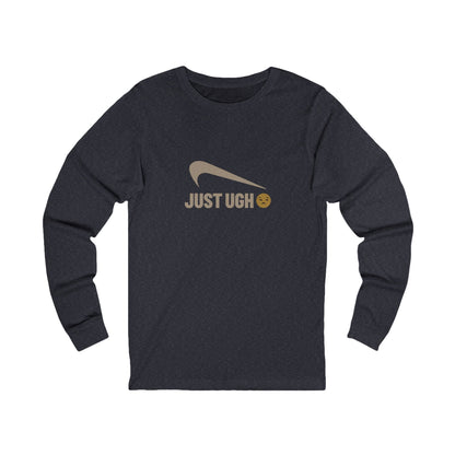 Just Ugh 😒 Athletic Parody — Retro Workout Long Sleeve (Dark)
