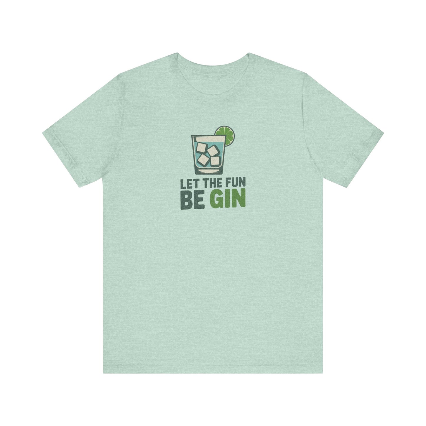 Party Starter: Let the Fun Be Gin – Cocktail Retro Tee (Light)