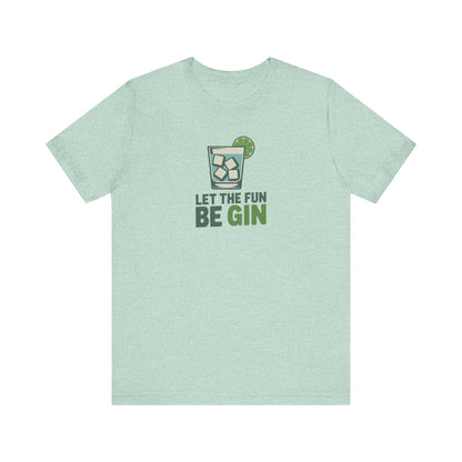 Party Starter: Let the Fun Be Gin – Cocktail Retro Tee (Light)