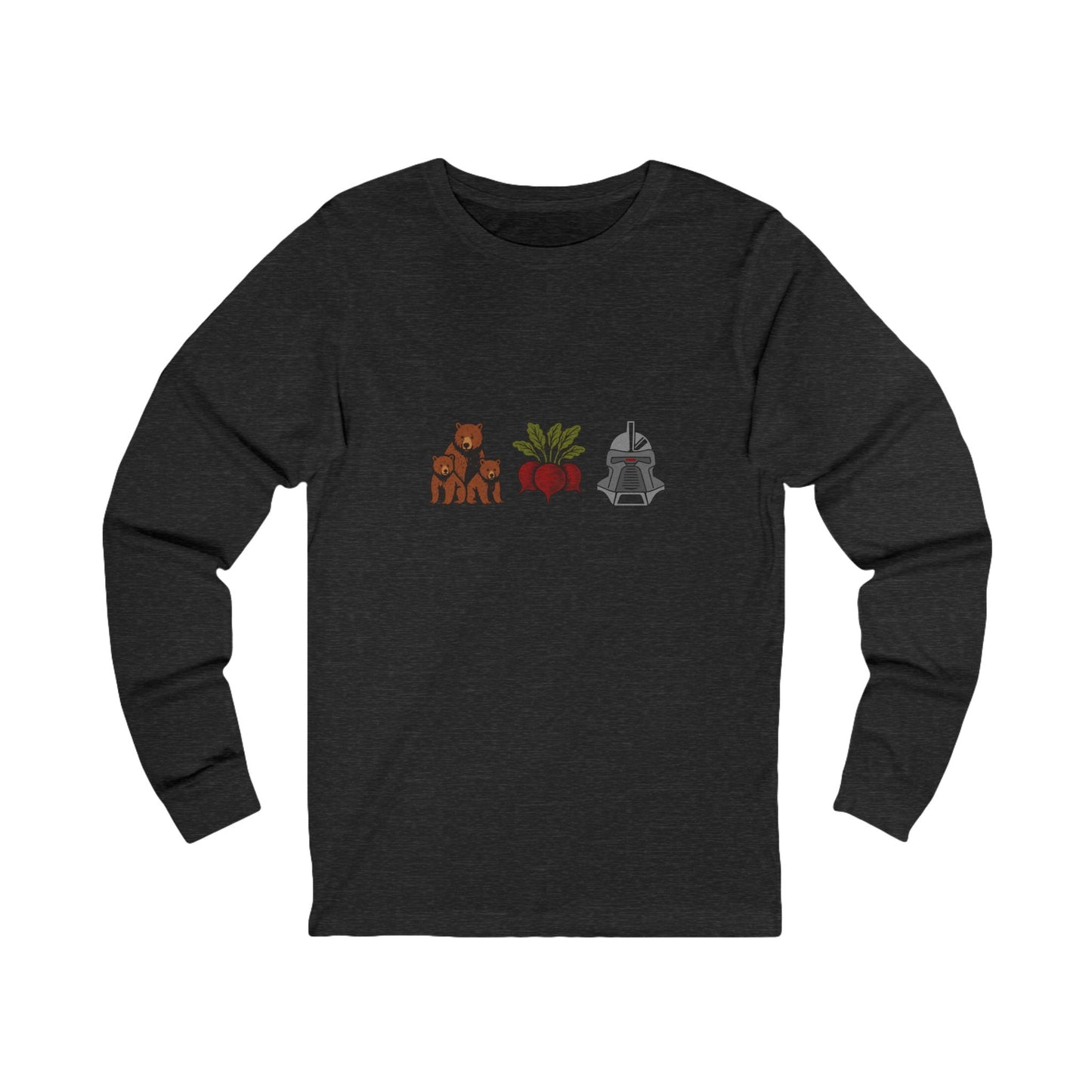 Bears, Beets, Battlestar (Icons) — Retro Long Sleeve (Dark)