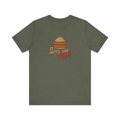 It Tastes Like Feet! — Thanksgiving Trifle Retro Tee (Dark)