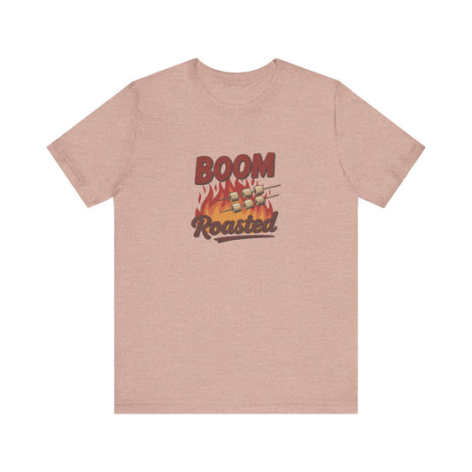 Boom, Roasted — Michael Scott Retro Tee (Light)