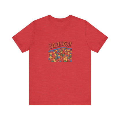 Bazinga! Ball Pit — Big Bang Theory Retro Tee (Light)