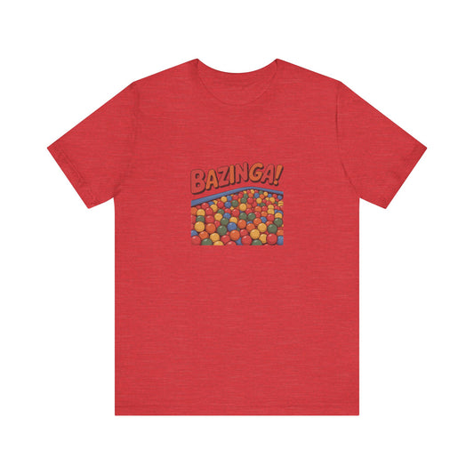 Bazinga! Ball Pit — Big Bang Theory Retro Tee (Light)