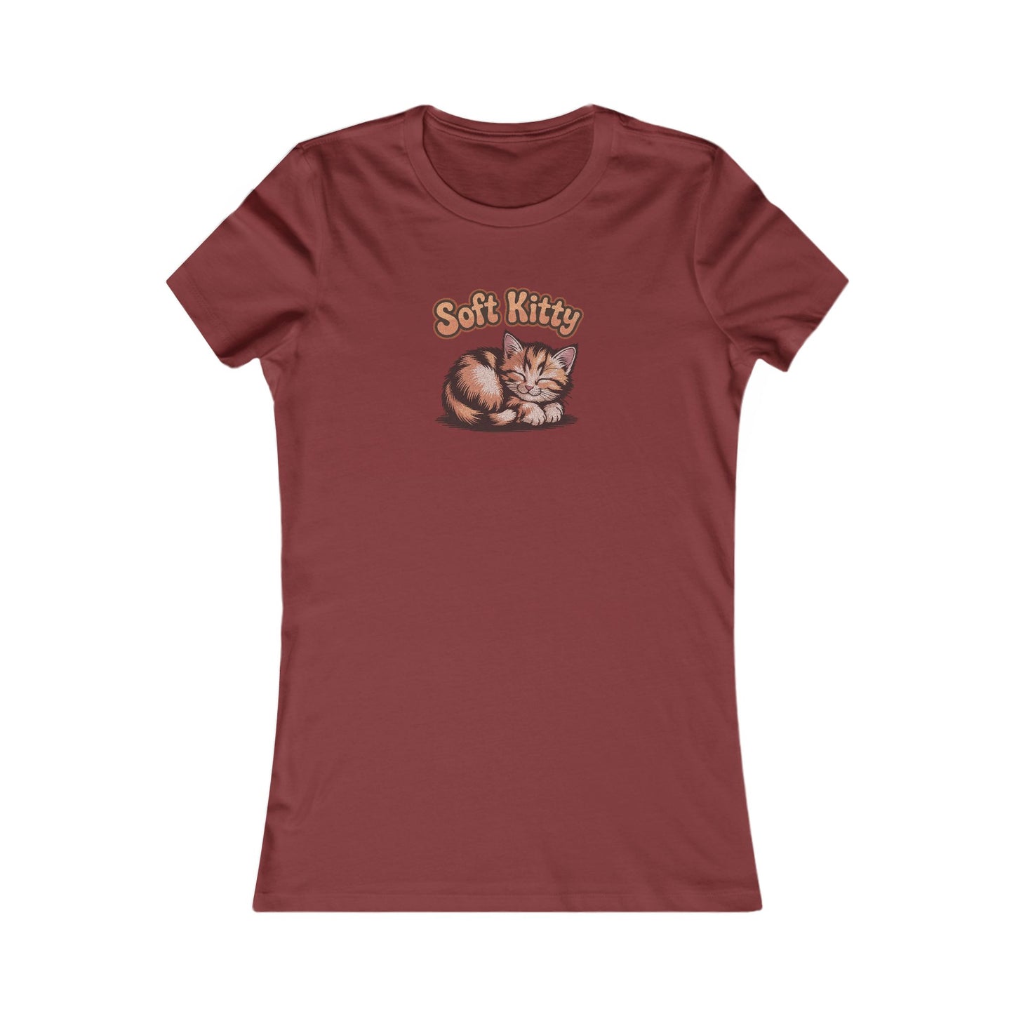 Soft Kitty Sick-Day Lullaby — Big Bang Theory Retro Women's Tee (Dark)