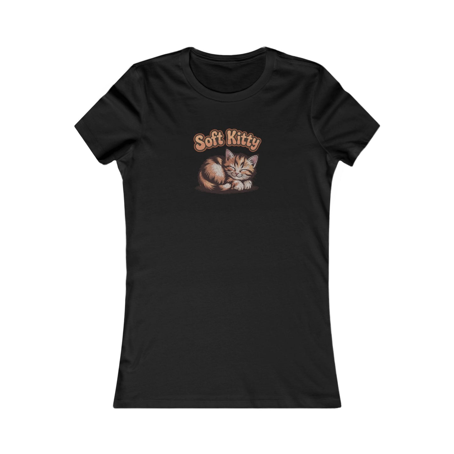 Soft Kitty Sick-Day Lullaby — Big Bang Theory Retro Women's Tee (Dark)