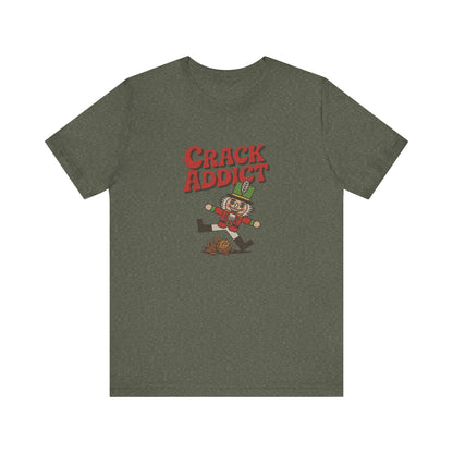 Crack Addict Nutcracker (Unhinged Remix) — Retro Tee (Dark)