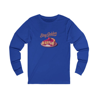 Stay Golden — Retro Cheesecake Graphic Long Sleeve (Dark)