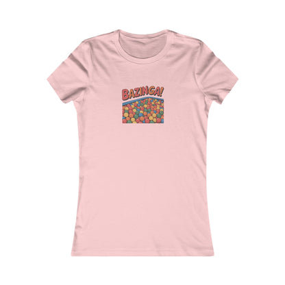 Bazinga! Ball Pit — Big Bang Theory Retro Women's Tee (Light)