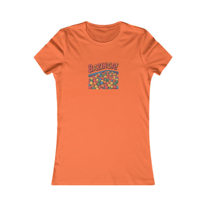 Bazinga! Ball Pit — Big Bang Theory Retro Women's Tee (Light)