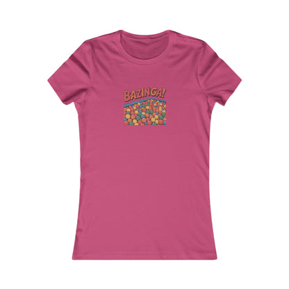 Bazinga! Ball Pit — Big Bang Theory Retro Women's Tee (Light)