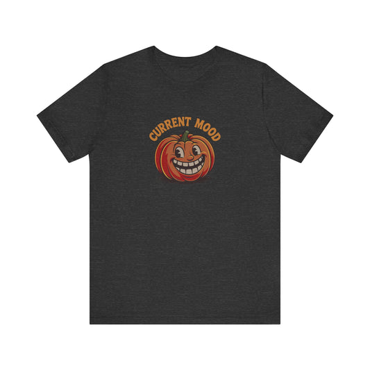Current Mood (Toothy Jack) — Retro Halloween Tee (Dark)