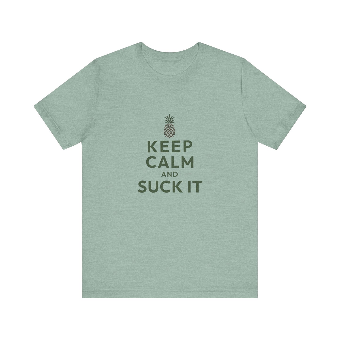 Keep Calm and Suck It — Psych Retro Tee (Light)