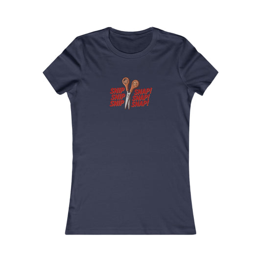 Snip Snap! — Michael Scott Vasectomy Retro Women's Tee (Dark)
